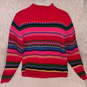 Vintage Pendleton Red Multicolor Striped
